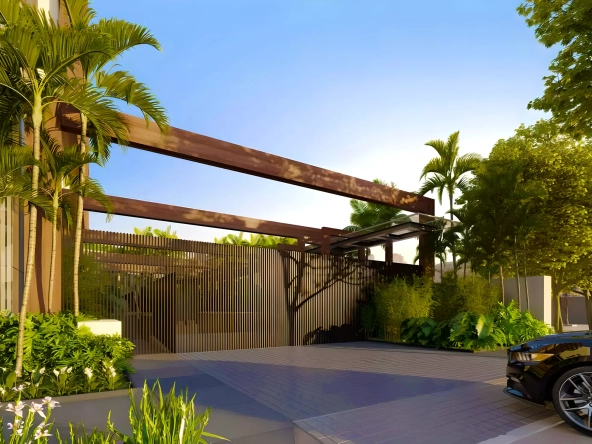 Perspectiva Ilustrada do Acesso Residencial