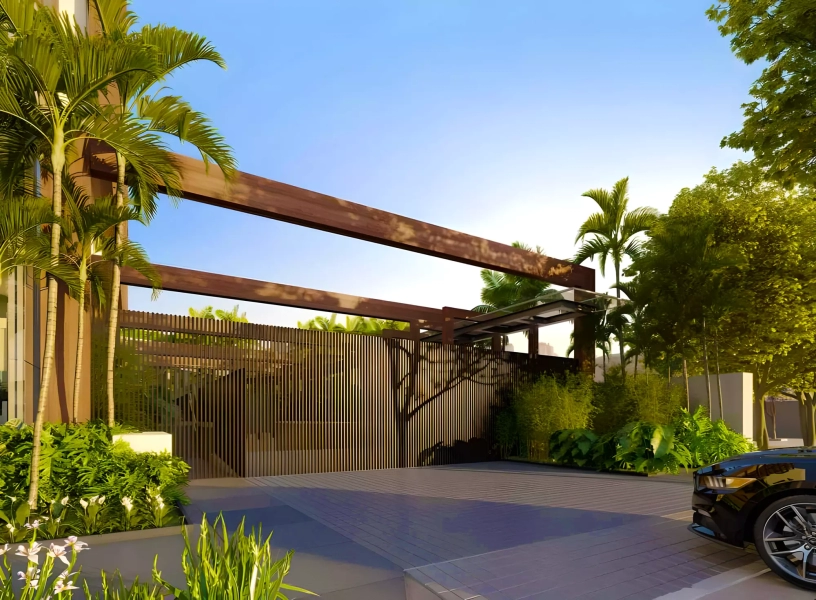 Perspectiva Ilustrada do Acesso Residencial